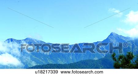Stock Photo - Formosa, Natural landscape, Mountain, Taiwan Sceneries 2, Sky, Taiwan, Mountains. Fotosearch