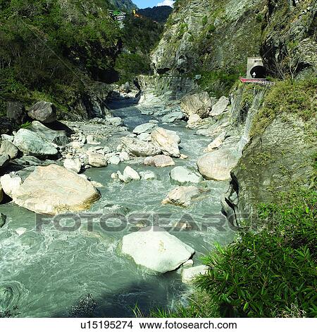 Picture - Mountains, Plants, Roads, Mountain, Artificial landscape, Plant, Natural landscape. Fotosearch