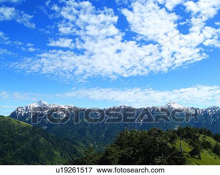 Stock Photo - Natural landscape, Forest, Sky, Formosa, Mountains, Taiwan, Woods. Fotosearch