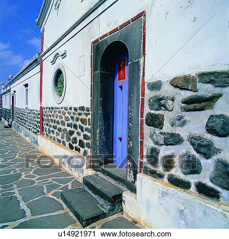 Stock Image - Taiwan, Construction, Architecture, Taiwan Sceneries 2, Buildings, Penghu, House. Fotosearch