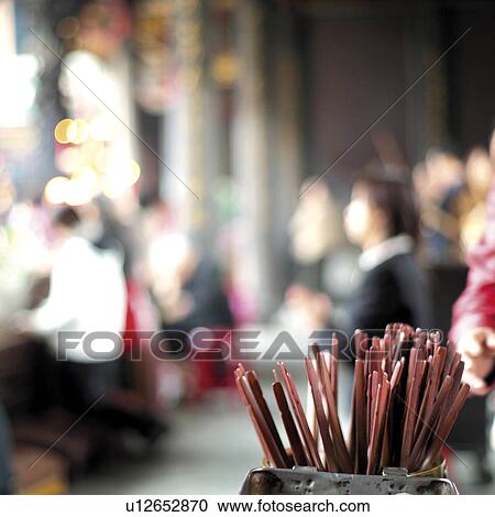 Stock Image - Cityscape, Religion, SortesBrief, Taiwan, Travel, Tour, Orient. Fotosearch