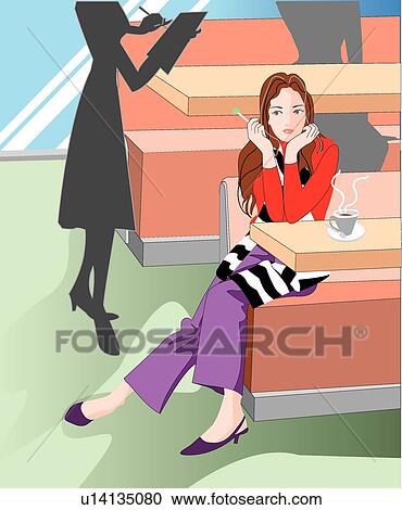 females, person, vectors, seated, smoking, drinks View Large Illustration Clipart - females, person, vectors, seated, smoking, drinks. Fotosearch