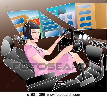 portrait, portrait, female, woman, illustration, vehicle, adults View Large Illustration Stock Illustration - portrait, portrait, female, woman, illustration, vehicle, adults. Fotosearch