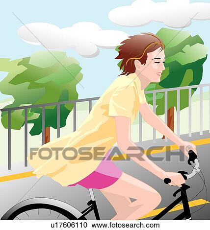 riding, person, trees, outdoors, streets, daylight, tree View Large Illustration Clipart - riding, person, trees, outdoors, streets, daylight, tree. Fotosearch