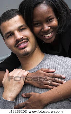 Stock Image - African American couple portrait. Fotosearch