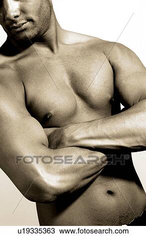 Stock Image - Muscular man. Fotosearch
