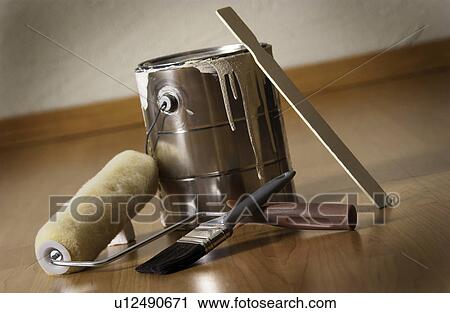 Stock Image - Painting supplies. Fotosearch