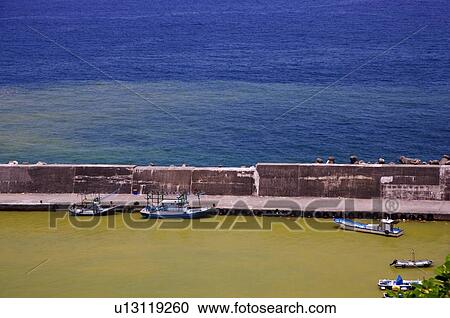 Contrast between polluted waters, and the blue sea View Large Photo Image Stock Image - Contrast between polluted waters, and the blue sea. Fotosearch