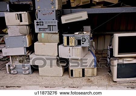 Run-down computer CPU and monitors in stacks View Large Photo Image Stock Photograph - Run-down computer CPU and monitors in stacks. Fotosearch