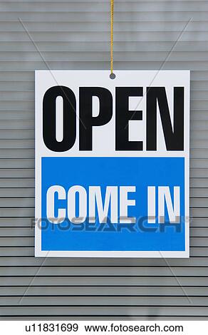 Stock Photo - Open sign. Fotosearch