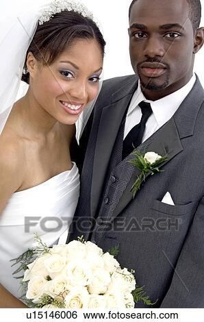 Stock Photograph - Bride and groom. Fotosearch