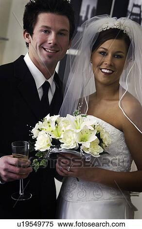Stock Photography - Bride and groom. Fotosearch