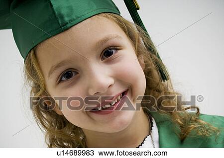 Stock Image - Preschool graduate portrait. Fotosearch