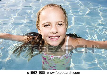 Girl - (5) swimming in a pool, Jacksonville, Florida View Large Photo Image Stock Image - Girl - (5) swimming in a pool, Jacksonville, Florida. Fotosearch