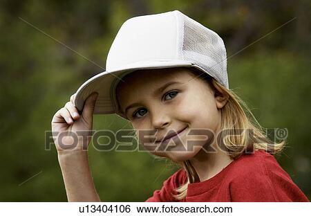 girl wearing hat