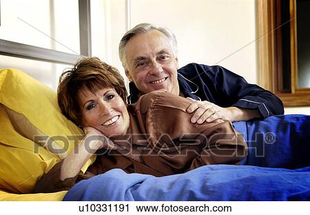 Stock Image - African American senior couple portrait. Fotosearch