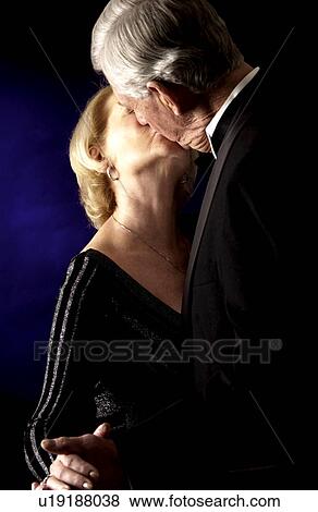 Senior couple kissing View Large Photo Image Stock Photo - Senior couple kissing. Fotosearch