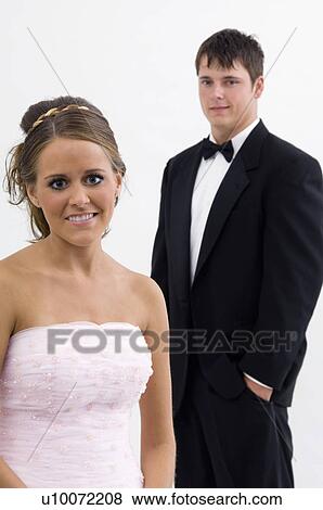 Stock Photo - Maid of honor with best man. Fotosearch