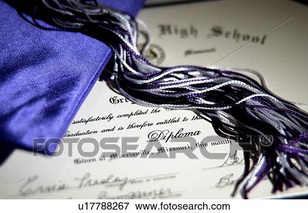 Graduation cap and diploma View Large Photo Image Stock Photo - Graduation cap and diploma. Fotosearch