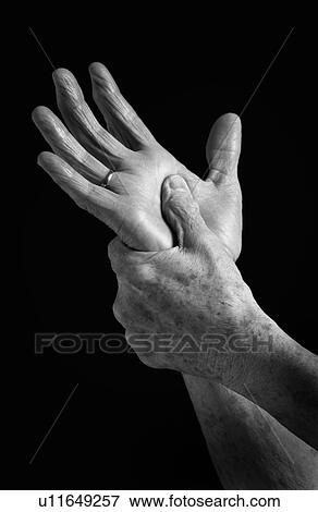Stock Photo - Senior womans hands. Fotosearch
