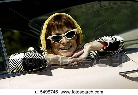 Woman in retro pose View Large Photo Image Stock Photograph - Woman in retro pose. Fotosearch