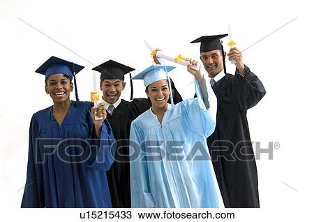 Stock Image - Graduates. Fotosearch