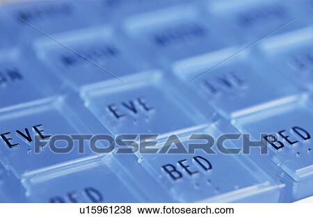 Stock Photo - Pill organizer. Fotosearch