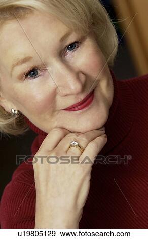 Senior woman portrait View Large Photo Image Stock Photo - Senior woman portrait. Fotosearch