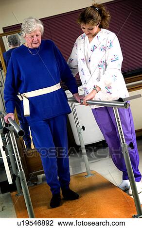 Woman in physical rehabilitation View Large Photo Image Stock Image - Woman in physical rehabilitation. Fotosearch