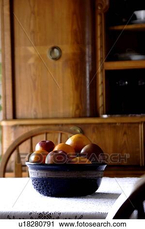 Stock Image - Bowl of fruit. Fotosearch