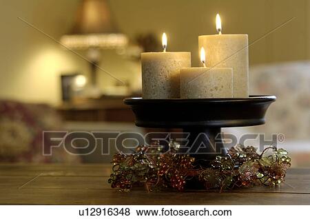 Decorative Fall candles View Large Photo Image Stock Photo - Decorative Fall candles. Fotosearch