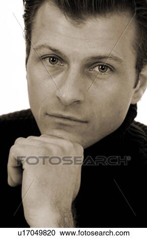 Stock Image - Attractive male. Fotosearch