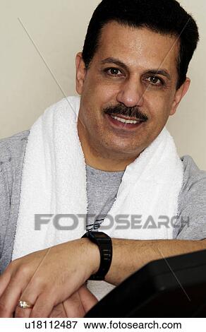Stock Photo - Man after working out. Fotosearch