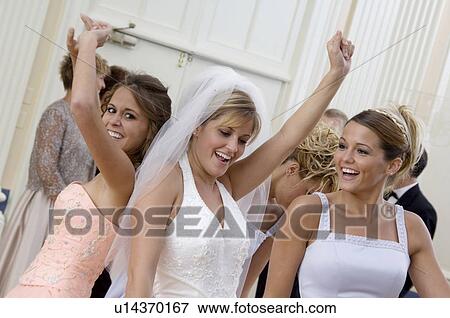 Bride and bridesmaids View Large Photo Image Stock Photo - Bride and bridesmaids. Fotosearch