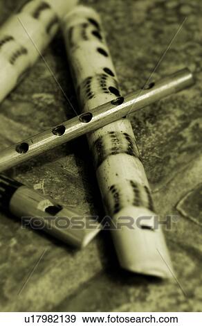 Stock Photo - Wooden flutes. Fotosearch