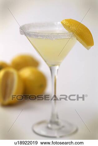 Stock Photo - Lemon martini. Fotosearch