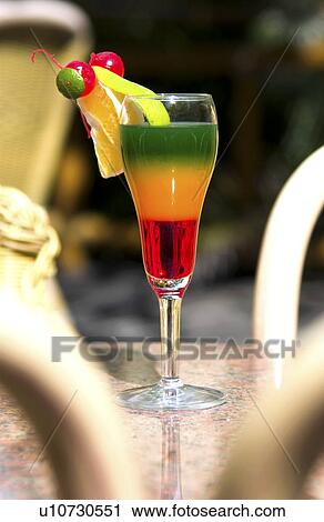 Stock Image - Tropical drink. Fotosearch