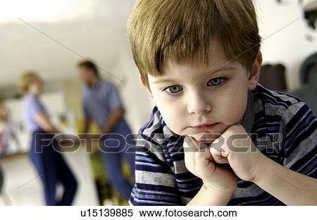 Stock Photography - Boy in trouble. Fotosearch