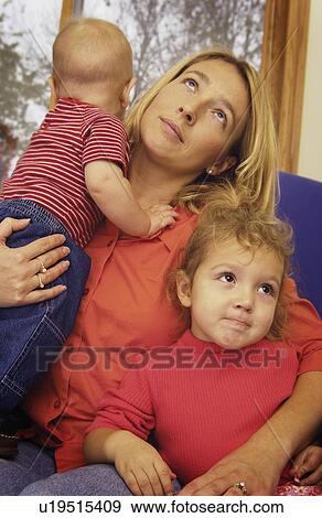 Exhausted mom View Large Photo Image Stock Photo - Exhausted mom. Fotosearch