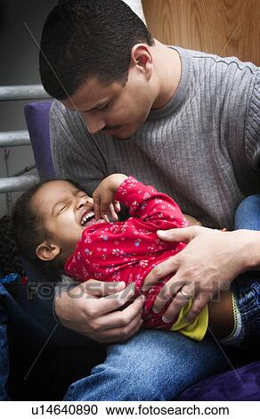 Stock Image - Father and daughter. Fotosearch