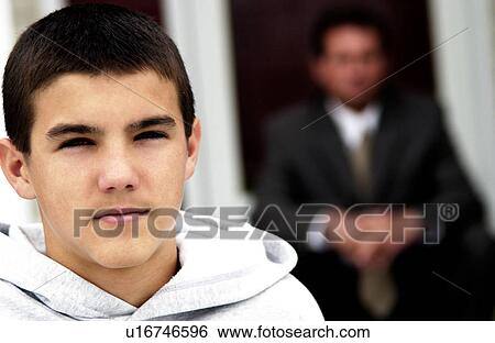 Stock Photograph - Dad and son Dad and son . Fotosearch