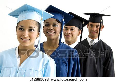 Stock Image - Graduates. Fotosearch