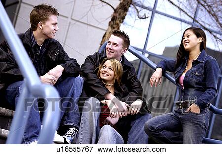 Group of young adults View Large Photo Image Stock Photo - Group of young adults. Fotosearch