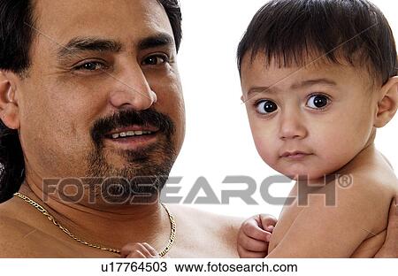 Stock Image - Man and boy. Fotosearch