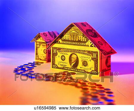 House made of money View Large Photo Image Stock Photography - House made of money. Fotosearch