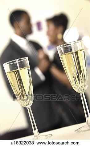 Stock Photo - African American couple dancing. Fotosearch