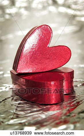 Stock Photo - Heart gift box. Fotosearch