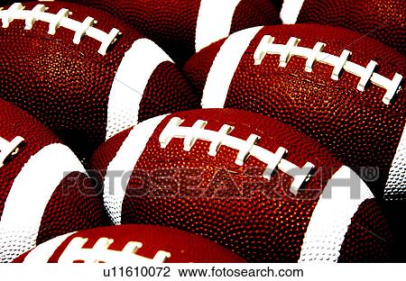 Stock Image - Football pattern. Fotosearch