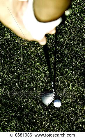 Stock Photograph - Man golfing . Fotosearch