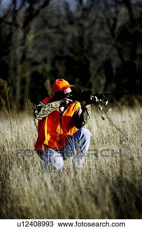 Stock Image - Man hunting. Fotosearch
